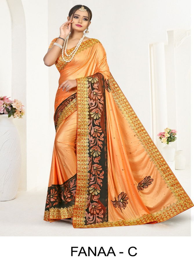 Ronisha Fanaa Festive Wear Imported Lycra Latest fancy  Designer Saree Collection